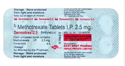 Dermotrex 2.5mg Tablet